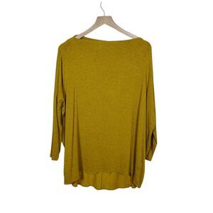 Bryn Walker Green SMALL Dimitri Dolman Sleeve LagenLook Boho Tunic Top